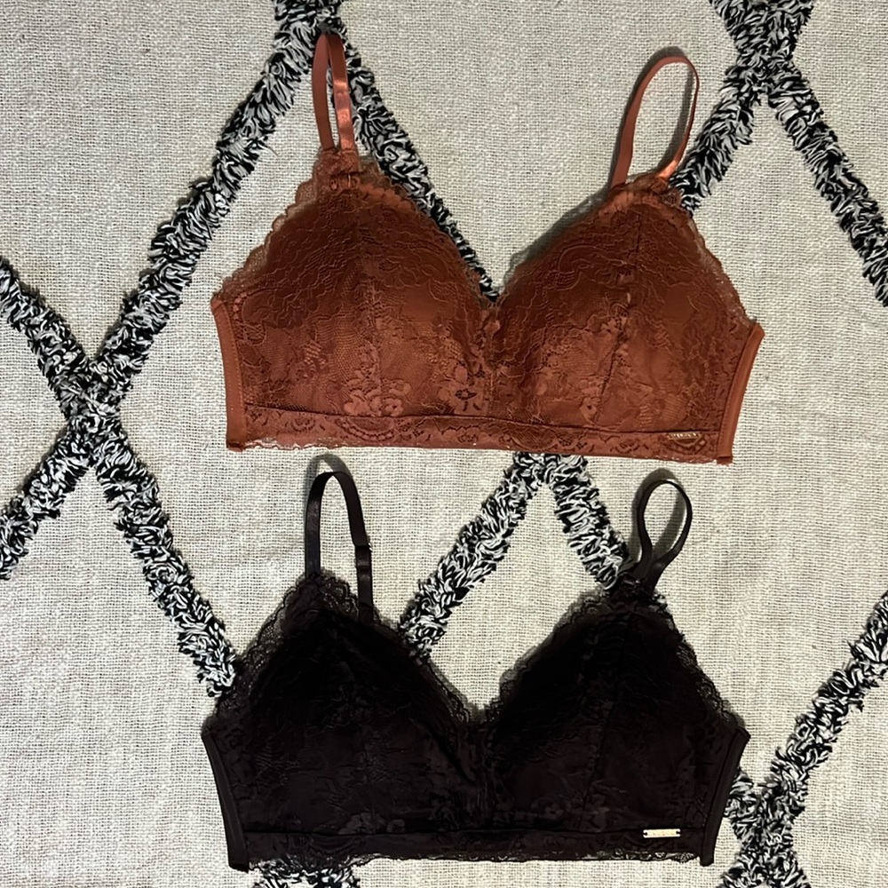 Two Danskin size 36c lace bras